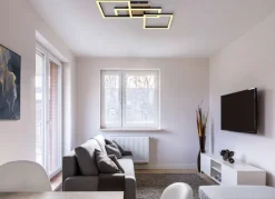 GLOBO LED Deckenlampe BOSSY 70 x 31 cm Holzoptik