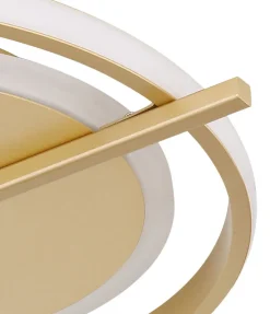 GLOBO LED Deckenlampe REBALL 37 cm goldfarbig