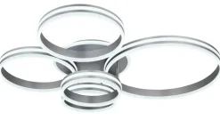 GLOBO LED Deckenlampe RUBIO 114x90 cm grau