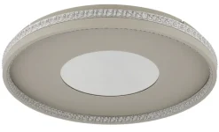 GLOBO LED Deckenlampe SHIRLEY 50 cm sandfarbig