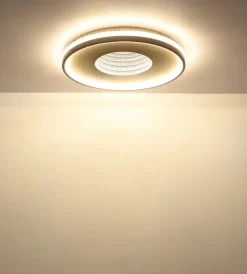 GLOBO LED Deckenlampe SHIRLEY 50 cm sandfarbig