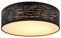 GLOBO LED Deckenlampe TUNNO 38 cm schwarz