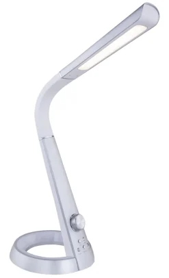 GLOBO LED Schreibtischlampe MITTI silberfarbig