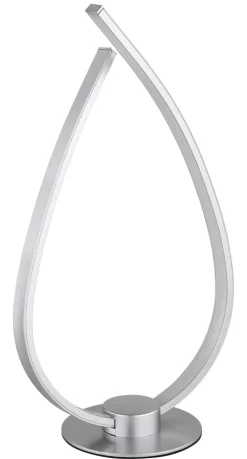 GLOBO LED Tischlampe PASCAL 37 cm silberfarbig