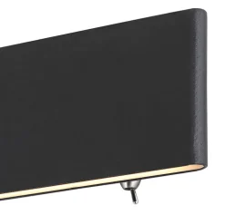 GLOBO LED Wandleuchte SIEGFRIED 22 cm graphit