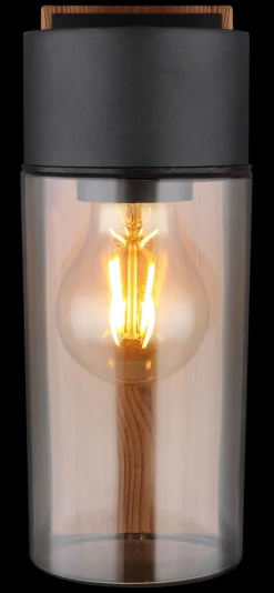 GLOBO Retrofit Außenwandleuchte ETSI Holzoptik