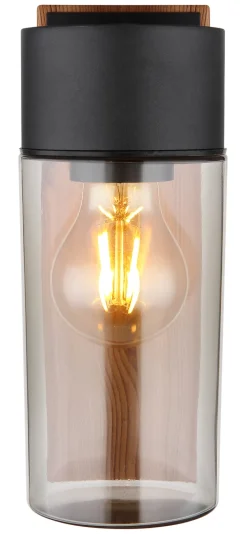 GLOBO Retrofit Außenwandleuchte ETSI Holzoptik