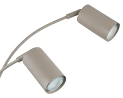 GLOBO Retrofit Bogenlampe ROBBY, Metall, 70 x 73 x 204 cm Beige