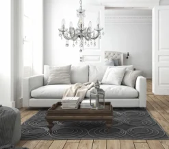 GLOBO Retrofit Kronleuchter CUIMBRA II 44 cm klar