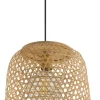 GLOBO Retrofit Pendelleuchte MIRENA 31 cm Bambus