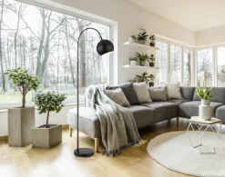 GLOBO Retrofit Stehlampe BENNO 150cm schwarz