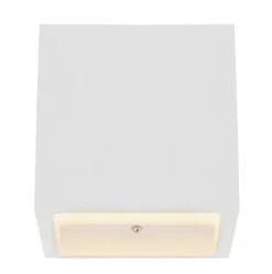 GLOBO Retrofit Wandleuchte CHRISTINE 11,5 x 11,5 cm weiß