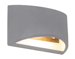 GLOBO Retrofit Wandleuchte TIMO 20 cm grau