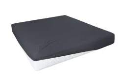 HAHN Jersey-Boxspring-Spannbettlaken 180-200 x 200-220 cm grau/schwarz
