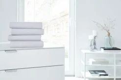 HAHN Jersey-Boxspring-Spannbettlaken 180-200 x 200-220 cm hellgrau