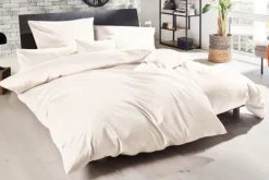 HAHN Satin-Bettwäsche LUXUS 200 x 200 cm champagner