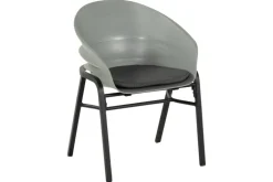 Hartman Gartenstuhl TUBB 2er Set schwarz /grau