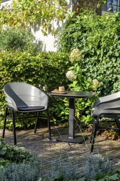 Hartman Gartenstuhl TUBB 2er Set schwarz /grau