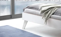 HASENA Bettgestell ANCONA 140 x 200 cm Buche massiv weiß lackiert