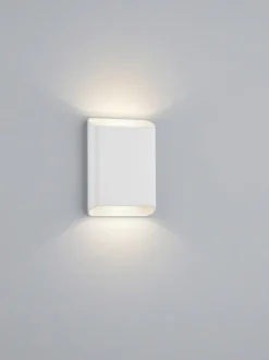 helestra Badlampe Wand TOCO Aluminium 20 x 14,5 x 4 cm matt Weiß