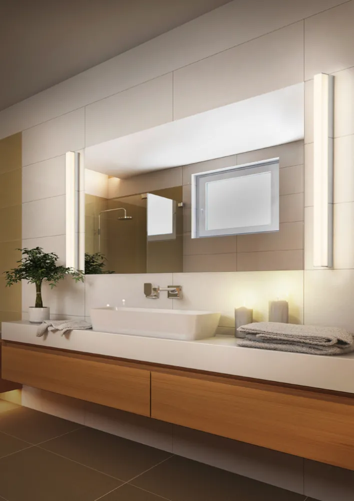 helestra LED Wandlampe Bad LADO 60 cm schwarz