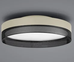 HELL LED Deckenlampe MESH sand /schwarz