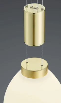 HELL LED Pendellampe SAM 43 cm messingfarbig