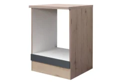 Herdumbauschrank Tiago Basaltgrau/Braun