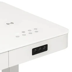 Höhenverstellbarer Schreibtisch BONMEDICO MOVU weiß