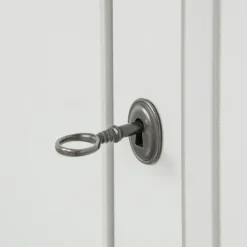 Highboard EVA 93 x 150 cm Kiefer teilmassiv nebelweißes Finish