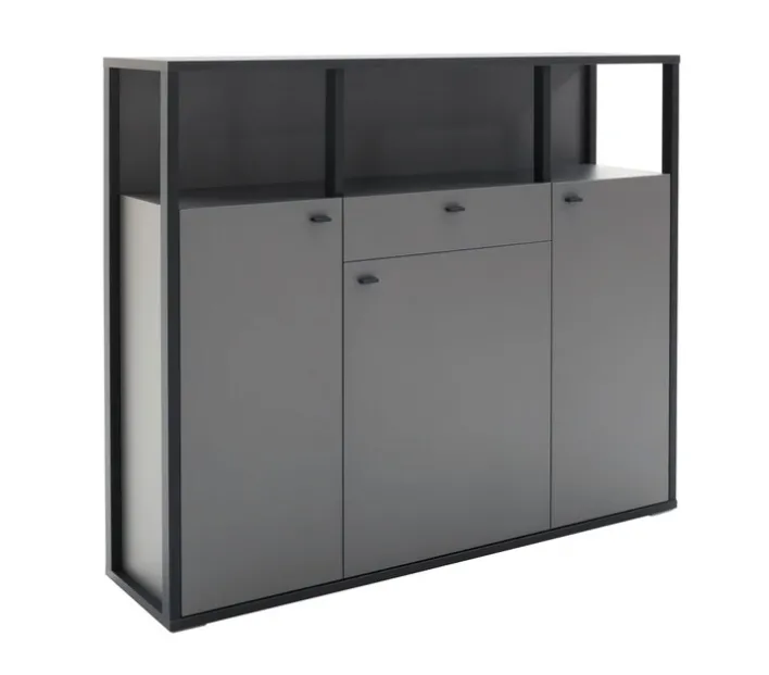 Highboard LUXOR 145 x 121 cm Royal grau/ anthrazit
