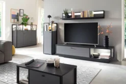 Highboard LUXOR 145 x 121 cm Royal grau/ anthrazit