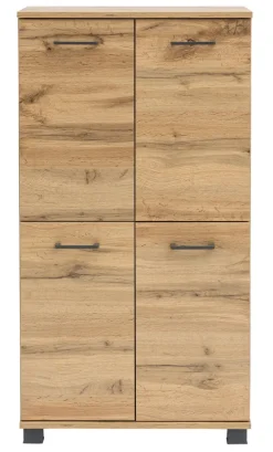 Highboard NORA 59,8 x 116,9 cm Eiche Landhaus