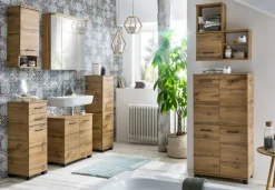 Highboard NORA 59,8 x 116,9 cm Eiche Landhaus