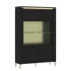 Highboard NORICA 110,4x169,2 cm schwarz matt