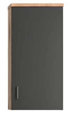 Hängeschrank GRADO 37 x 75 cm Eiche/ Grau