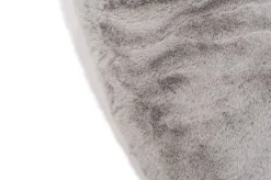 Hochflorteppich DREAM Ø 160 cm rund grau