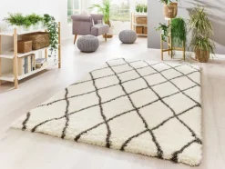 Hochflorteppich FLOKI MARROKKO 60 x 90 cm beige