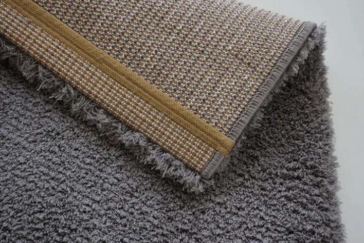 Hochflorteppich SALERNO 67 x 130 cm grau