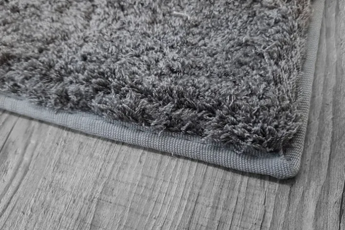 Hochflorteppich SALERNO 67 x 130 cm grau