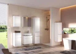 Hochschrank BAABE 40 x 180 cm Weiß matt