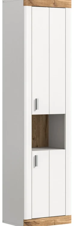 Hochschrank LAREDO 45 x 172 cm Weiß/ Eiche
