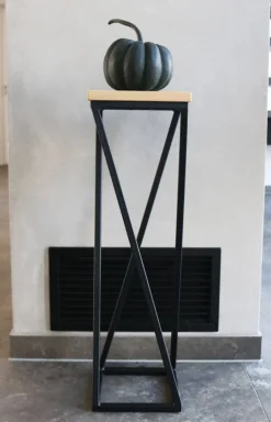 holz4home Blumenständer 21 x 70 cm Eiche geölt