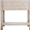 holz4home Hochbeet 80 x 37 cm grauweiß