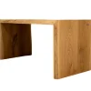 holz4home Massivholzbank 140 x 45 cm Eiche geölt mit Baumkante