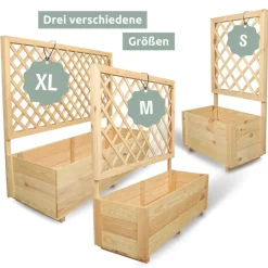 holz4home Pflanzkasten SPALIER 98 x 34 cm Kiefernholz