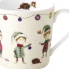 ihr Becher ELVES AT WORK Bone China Keramik 9 x 9 x 9 cm Creme