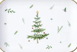 ihr Tablett FESTIVE HOLIDAYS Holz 20 x 13 x 15 cm Grün