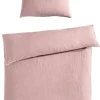 INSPIRATION HOME Musselin-Bettwäsche 135 x 200 cm mauve