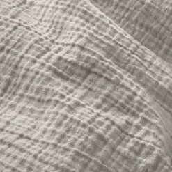 INSPIRATION HOME Musselin-Bettwäsche 135 x 200 cm greige